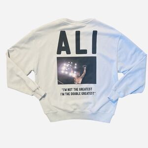 Muhammad Ali X Zara Sweatshirt Crewneck Youth Size Sz 13-14 Double Sided